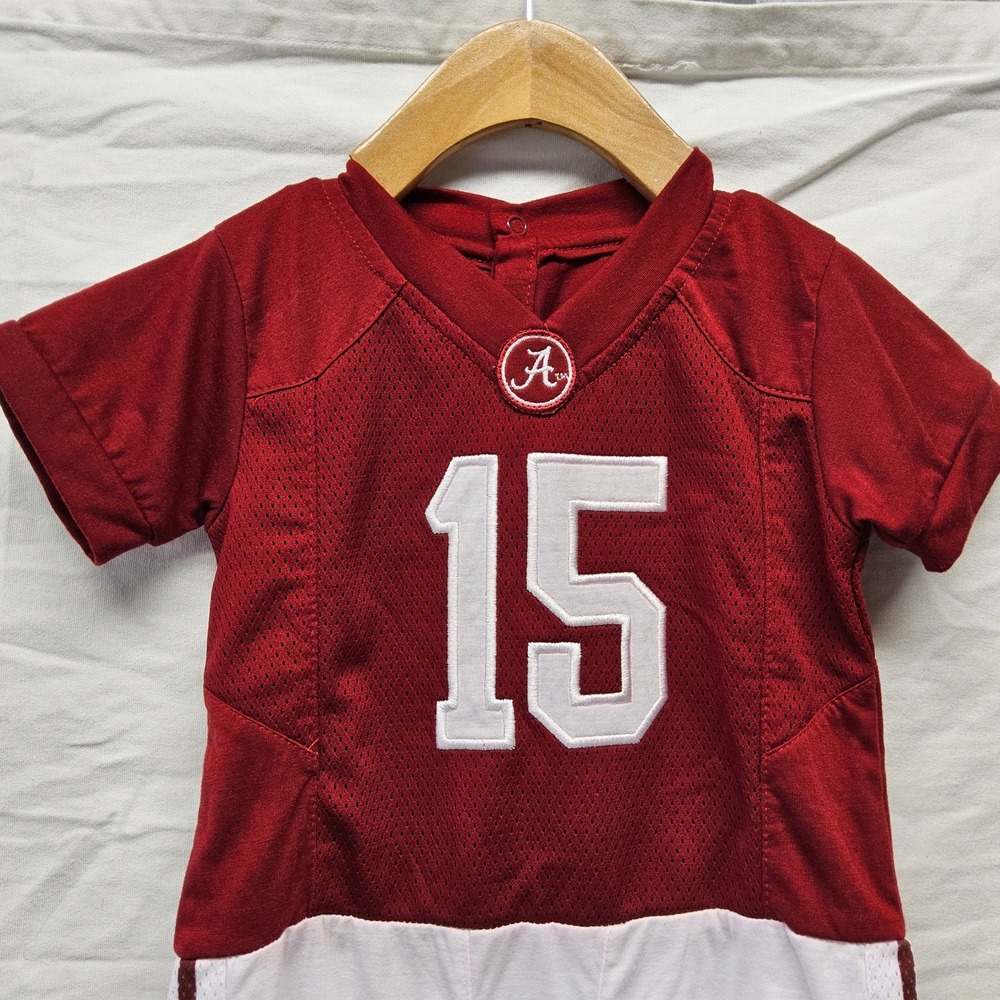 Fast Asleep Alabama Crimson Tide Football Jersey Romper Kids 12M Crimson Red 15